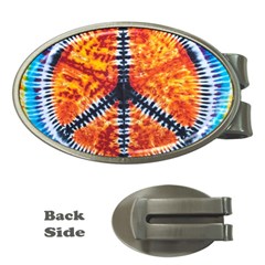 Tie Dye Peace Sign Money Clips (oval)  by BangZart