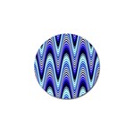Waves Blue Golf Ball Marker (4 pack) Front