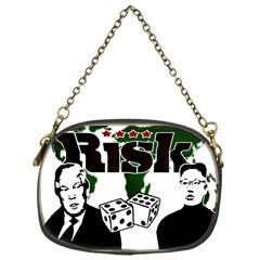 Nuclear Explosion Trump And Kim Jong Chain Purses (one Side)  by Valentinaart