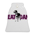 Great Dane Ornament (Bell) Front