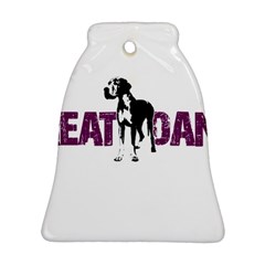 Great Dane Bell Ornament (two Sides) by Valentinaart