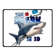 The Shark Movie Double Sided Fleece Blanket (small)  by Valentinaart