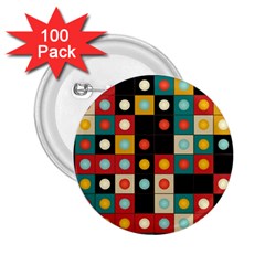 Colors On Black 2 25  Buttons (100 Pack)  by linceazul