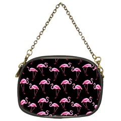 Flamingo Pattern Chain Purses (two Sides)  by Valentinaart