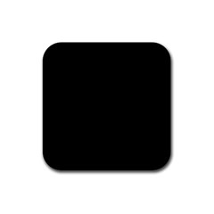 Black Rubber Square Coaster (4 Pack)  by digitaldivadesigns