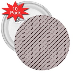 Batik Java Culture Traditional 3  Buttons (10 Pack)  by Mariart