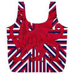 Alternatively Mega British America Red Dragon Full Print Recycle Bags (l)  by Mariart