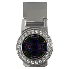 Psychic Color Circle Abstract Dark Rainbow Pattern Wallpaper Money Clips (cz)  by Mariart