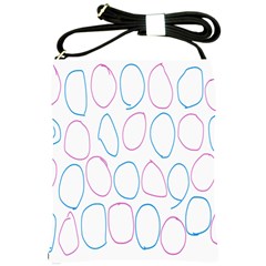 Circles Featured Pink Blue Shoulder Sling Bags by Mariart