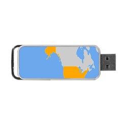 Map Transform World Portable Usb Flash (one Side) by Mariart