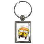Back to school - school bus Key Chains (Rectangle)  Front