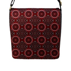 Oriental Pattern Flap Messenger Bag (l)  by ValentinaDesign