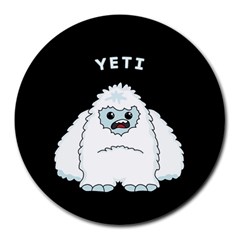 Yeti Round Mousepads by Valentinaart