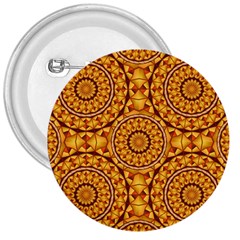 Golden Mandalas Pattern 3  Buttons by linceazul