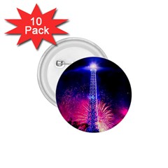 Paris France Eiffel Tower Landmark 1 75  Buttons (10 Pack) by Nexatart
