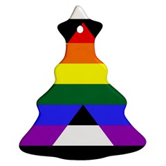 Straight Ally Flag Christmas Tree Ornament (two Sides) by Valentinaart
