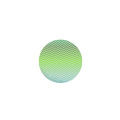 Green Line Zigzag Pattern Chevron 1  Mini Buttons by Nexatart