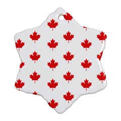 Canadian Maple Leaf Pattern Ornament (snowflake) by Mariart