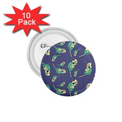 Canaries Budgie Pattern Bird Animals Cute 1 75  Buttons (10 Pack) by Mariart