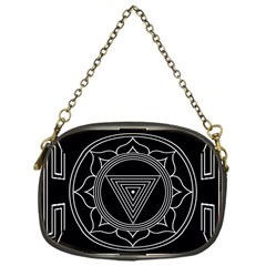 Kali Yantra Inverted Chain Purses (one Side)  by Mariart