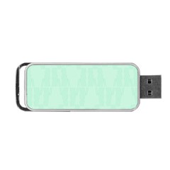 Line Blue Chevron Portable Usb Flash (one Side) by Mariart