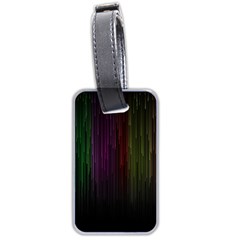 Line Rain Rainbow Light Stripes Lines Flow Luggage Tags (two Sides) by Mariart