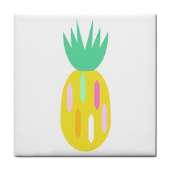 Pineapple Fruite Yellow Triangle Pink White Tile Coasters by Mariart