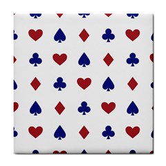 Playing Cards Hearts Diamonds Tile Coasters by Mariart