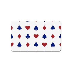 Playing Cards Hearts Diamonds Magnet (name Card) by Mariart