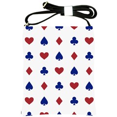 Playing Cards Hearts Diamonds Shoulder Sling Bags by Mariart