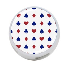 Playing Cards Hearts Diamonds 4-port Usb Hub (two Sides)  by Mariart