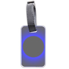 Pure Energy Black Blue Hole Space Galaxy Luggage Tags (two Sides) by Mariart