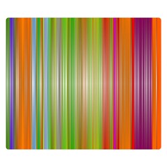 Rainbow Stripes Vertical Colorful Bright Double Sided Flano Blanket (small)  by Mariart