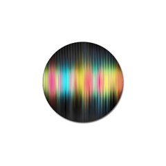 Sound Colors Rainbow Line Vertical Space Golf Ball Marker by Mariart