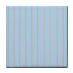 Bleu Pink Line Vertical Tile Coasters by Mariart