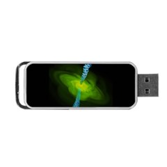 Gas Yellow Falling Into Black Hole Portable Usb Flash (one Side) by Mariart