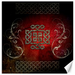 The Celtic Knot With Floral Elements Canvas 16  X 16   by FantasyWorld7