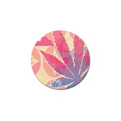 Marijuana Heart Cannabis Rainbow Pink Cloud Golf Ball Marker (4 Pack) by Mariart