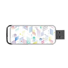 Layer Capital City Building Portable Usb Flash (two Sides) by Mariart