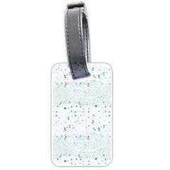 Spot Polka Dots Blue Pink Sexy Luggage Tags (two Sides) by Mariart