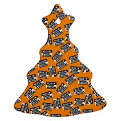 Pattern Halloween Wearing Costume Icreate Christmas Tree Ornament (two Sides) by iCreate