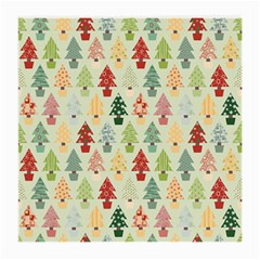 Christmas Tree Pattern Medium Glasses Cloth (2-side) by Valentinaart