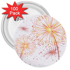 Fireworks Triangle Star Space Line 3  Buttons (100 Pack)  by Mariart