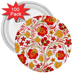 Wreaths Flower Floral Sexy Red Sunflower Star Rose 3  Buttons (100 Pack)  by Mariart
