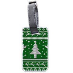 Ugly Christmas Sweater Luggage Tags (two Sides) by Valentinaart