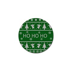Ugly Christmas Sweater Golf Ball Marker by Valentinaart