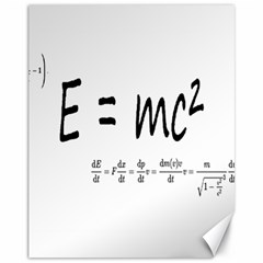 E=mc2 Formula Physics Relativity Canvas 11  X 14   by picsaspassion