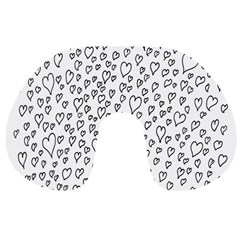 Heart Doddle Travel Neck Pillows by Mariart
