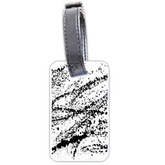 Ink Splatter Texture Luggage Tags (one Side)  by Mariart