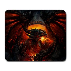 Dragon Legend Art Fire Digital Fantasy Large Mousepads by Celenk